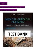 Test Bank for Medical-Surgical Nursing&colon; Focus on Clinical Judgment 3rd Edition by Linda Honan&NewLine;