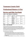 2026&sol;2027 Tennessee County Clerk Professional Mastery&colon; S-Tier Test Bank & Comprehensive Review &lpar;20&plus; Elite Q&A&rpar;