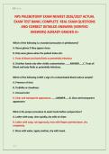 NPS PHLEBOTOMY EXAM NEWEST 2026&sol;2027 ACTUAL &NewLine;EXAM TEST BANK&vert; COMPLETE  REAL EXAM QUESTIONS &NewLine;AND CORRECT DETAILED ANSWERS &lpar;VERIFIED &NewLine;ANSWERS&rpar; ALREADY GRADED A&plus; 