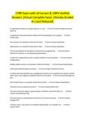 CPRP Exam with all Correct & 100&percnt; Verified Answers &vert;Actual Complete Exam &vert;Already Graded A&plus; &lpar;Just Released&rpar;