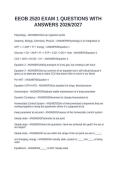 EEOB 2520 EXAM 1 QUESTIONS WITH ANSWERS 2026&sol;2027&NewLine;&NewLine;