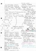 AQA A-level biology notes &lpar;handwritten&rpar;&colon; Topic 1 Biological molecules 