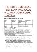 2026&sol;2027 ELITE Manitoba Clerk Mastery Test Bank &vert; 20&plus; Expert Scenarios &lpar;Municipal Act&comma; FIPPA&comma; King's Bench Rules&rpar;