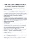 EEOB 2520 EXAM 1 QUESTIONS WITH COMPLETE SOLUTIONS 2026&sol;2027