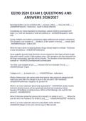 EEOB 2520 EXAM 1 QUESTIONS WITH COMPLETE SOLUTIONS 2026&sol;2027&NewLine;&NewLine;