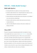 PHN 013 Public Health Nursing I Notes &vert; Public Health Trends&comma; Policies & Core Functions