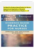 Test Bank For Evidence-Based Practice for Nurses&colon; Appraisal and Application of Research 5th Edition by Schmidt&comma; Brown Chapters 1 - 19