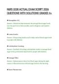 NURS 5338 ACTUAL EXAM SCRIPT 2026&NewLine;QUESTIONS WITH SOLUTIONS GRADED A&plus;