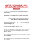 OSSF DR Test Practice Exams &ndash; Qualified Questions and Answers &ndash; Comprehensive Exam Preparation Material