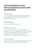 NURS 5357 NEUROBIOLOGY EXAM 4&NewLine;PRACTICE EVALUATION 2026 QUESTION BANK&NewLine;FULL SOLUTION SET