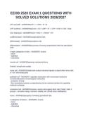 EEOB 2520 EXAM 1 QUESTIONS WITH SOLVED SOLUTIONS 2026&sol;2027&NewLine;&NewLine;