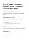 NURS 5432 FAMILY COMPREHENSIVE&NewLine;EXAMINATION GUIDE 2026 COMPLETE&NewLine;QUESTIONS AND ANSWERS&NewLine;