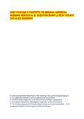 NUR 170 EXAM 3 CONCEPTS OF MEDICAL-SURGICAL NURSING VERSION A&comma; B&comma; QUESTION BANK LATEST UPDATE DETAILED ANSWERS&NewLine;&NewLine;