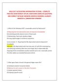 WGU D217 ACCOUNTING INFORMATION SYSTEMS &ndash; COMPLETE &NewLine;PRACTICE EXAM NEWEST ACTUAL EXAM BANK COMPLETE QUESTIONS AND CORRECT DETAILED ANSWERS &lpar;VERIFIED ANSWERS&rpar; &vert;ALREADY GRADED A&plus;&vert;&vert;BRAND NEW VERSION&excl;&excl;