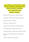 Loyola EMS System EXAM STUDY GUIDE &NewLine;2026&sol;2027 COMPLETE QUESTIONS WITH &NewLine;VERIFIED CORRECT ANSWERS &vert;&vert; &NewLine;100&percnt; GUARANTEED PASS &NewLine;<NEWEST VERSION> 