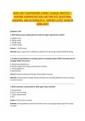 NURS 5337 COURSEWORK &lpar;FAMILY CLINICAL PRACTICE I - NURSING ADMINISTRATION&rpar; 100 PRACTICE QUESTIONS&comma; ANSWERS&comma; AND RATIONALES A&plus; VERIFIED LATEST VERSION  &lpar;2026-2027&rpar;
