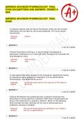 NURS6521 ADVANCED PHARMACOLOGY  FINAL EXAM 100 QUESTIONS AND ANSWERS  GRADED A 2026