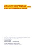 HCCA CHC&sol;CHPC COMPLIANCE EXAM STUDY TESTBANK ALL QUESTIONS AND ANSWERS LATEST UPDATE - JUST RELEASED UPDATED LATEST