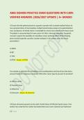 ABGC BOARDS PRACTICE EXAM QUESTIONS WITH 100&percnt; &NewLine;VERIFIED ANSWERS &vert;2026&sol;2027 UPDATE &vert; A&plus; GRADED 