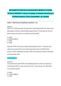 BIOCHEM 210 MOLECULAR BIOLOGY MODULE 5 EXAM ACTUAL 2026&sol;2027 &vert; Geneva College &vert; Complete Questions & Verified Answers &vert; Pass Guaranteed - A&plus; Graded&NewLine;&NewLine;