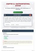 Chapter 21  Gastrointestinal System 60&plus; &lpar;Premium 2026&rpar; Exam Training Kit   100&percnt; Verified Answers   A&plus; Success Rate