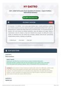 HY GASTRO 130&plus; &lpar;2026 Full Access&rpar; Exam Questions & Answers   Expert Verified   Rationalized Solutions
