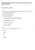 NCCER Heavy Equipment Operations &ndash; Chapter 6&colon; Grades &lpar;Elevation&comma; Slope & Site Layout Fundamentals&rpar;