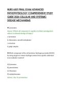 NURS 6501 FINAL EXAM ADVANCED&NewLine;PATHOPHYSIOLOGY COMPREHENSIVE STUDY&NewLine;GUIDE 2026 CELLULAR AND SYSTEMIC&NewLine;DISEASE MECHANISMS