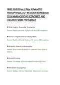 NURS 6501 FINAL EXAM ADVANCED&NewLine;PATHOPHYSIOLOGY REVISION HANDBOOK&NewLine;2026 IMMUNOLOGIC RESPONSES AND&NewLine;ORGAN SYSTEM PATHOLOGY&NewLine;