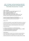 A&P 1 101 Module 1 Lab Exam Actual Exam 2026&sol;2027&colon; Complete Exam-Style Questions with Detailed Rationales &vert; 100&percnt; Verified &vert; Pass Guaranteed &ndash; A&plus; Graded