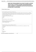 Exam &lpar;Elaborations&rpar; &vert; HESI RN Fundamentals Exit Exam 2026&sol;2027 Complete 100 Questions with Correct Answers & Rationales &lpar;Verified Solutions&rpar; &vert; Nursing Exam Prep &vert; Already Graded A&plus;