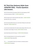 DC Third Class Stationary Boiler Exam &NewLine;&lpar;UPDATED 2026&rpar; &ndash; Practice Questions &NewLine;with Answers 