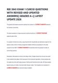 REE 3043 EXAM 1 CURCIO QUESTIONS &NewLine;WITH REVISED AND UPDATED &NewLine;ANSWERS&vert;&vert; GRADED A&plus;&vert;&vert; LATEST &NewLine;UPDATE 2026 