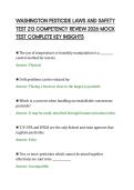 WASHINGTON PESTICIDE LAWS AND SAFETY&NewLine;TEST 213 COMPETENCY REVIEW 2026 MOCK&NewLine;TEST COMPLETE KEY INSIGHTS