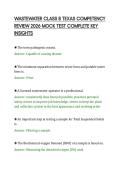 WASTEWATER CLASS B TEXAS COMPETENCY&NewLine;REVIEW 2026 MOCK TEST COMPLETE KEY&NewLine;INSIGHTS&NewLine;