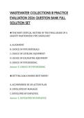 WASTEWATER COLLECTIONS III PRACTICE&NewLine;EVALUATION 2026 QUESTION BANK FULL&NewLine;SOLUTION SET&NewLine;