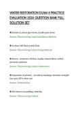 WATER RESTORATION EXAM 4 PRACTICE&NewLine;EVALUATION 2026 QUESTION BANK FULL&NewLine;SOLUTION SET