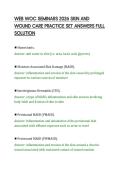 WEB WOC SEMINARS 2026 SKIN AND&NewLine;WOUND CARE PRACTICE SET ANSWERS FULL&NewLine;SOLUTION