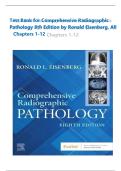 Test Bank for Comprehensive Radiographic Pathology 8th Edition by Ronald Eisenberg