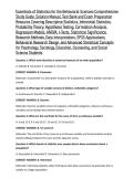 Essentials of Statistics for the Behavioral Sciences Comprehensive Study Guide&comma; Solution Manual&comma; Test Bank and Exam Preparation Resource Covering Descriptive Statistics&comma; Inferential Statistics&comma; Probability Theory&comma; Hypothesis Testing&comma; Correlation Analysis&comma;