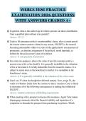 WEBCE TEST PRACTICE&NewLine;EXAMINATION 2026 QUESTIONS&NewLine;WITH ANSWERS GRADED A&plus;