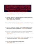 AMCA EKG Practice Exam 1 Newest&NewLine;2026 Actual Exam&vert; Complete 100 Real&NewLine;Exam Questions and Correct Verified&NewLine;Answers&sol; Already Graded A&plus;