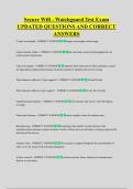 Secure Wifi - Watchguard Test Exam &NewLine;UPDATED QUESTIONS AND CORRECT &NewLine;ANSWERS