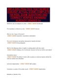 AMCA EKG PRACTICE TEST NEWEST&NewLine;2026&sol;2027 ACTUAL EXAM&vert; COMPLETE&NewLine;100 REAL EXAM QUESTIONS AND&NewLine;CORRECT VERIFIED ANSWERS&sol;&NewLine;ALREADY GRADED A&plus;