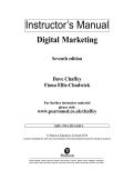 Instructor&rsquo;s Manual Digital Marketing 7th Edition by Dave Chaffey&comma; Fiona Ellis &ndash; Chadwick Latest A&plus;