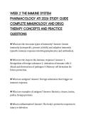 WEEK 2 THE IMMUNE SYSTEM&NewLine;PHARMACOLOGY ATI 2026 STUDY GUIDE&NewLine;COMPLETE IMMUNOLOGY AND DRUG&NewLine;THERAPY CONCEPTS AND PRACTICE&NewLine;QUESTIONS