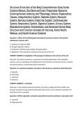 Structure & Function of the Body Comprehensive Study Guide&comma; Solution Manual&comma; Test Bank and Exam Preparation Resource Covering Human Anatomy and Physiology&comma; Cellular Organization&comma; Tissues&comma; Integumentary System&comma; Skeletal System&comma; Muscular System&comma; Nervous Sys