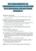 WGU BIOCHEMISTRY OA&NewLine;COMPREHENSIVE STUDY GUIDE 2026&NewLine;FULL QUESTIONS AND SOLUTIONS&NewLine;GRADED A&plus;