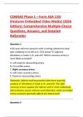 COMSAE Phase 1 &ndash; Form ASA 110i &NewLine;&lpar;Features Embedded Video Media&rpar; &lpar;2026 &NewLine;Edition&rpar;&colon; Comprehensive Multiple-Choice &NewLine;Questions&comma; Answers&comma; and Detailed &NewLine;Rationales