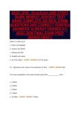 AESC 2050 - Final Exam AND STUDY&NewLine;GUIDE NEWEST 2026&sol;2027 TEST&NewLine;BANK&vert; COMPLETE 200 REAL EXAM&NewLine;QUESTIONS AND CORRECT VERIFIED&NewLine;ANSWERS&sol; ALREADY GRADED A&plus;&vert;&NewLine;AESC 2026 FINAL EXAM PREP&NewLine;&lpar;BRAND NEW&excl;&excl;&rpar;